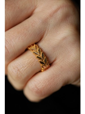 Yenigün Kuyumculuk 14 Ayar Altın Başak Modelli Yüzük