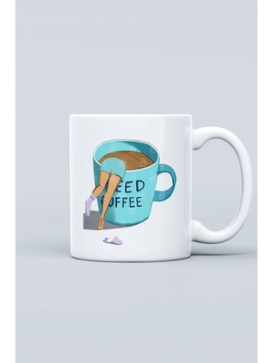 Komik, Espirili Baskılı Kupa Bardak - Sevgililer Günü Hediye