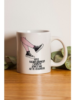 Komik, Espirili Baskılı Kupa Bardak - Sevgililer Günü Hediye