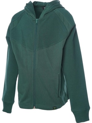Hummel Hmleluf Zip Çocuk Yeşil Sweatshirt 921944-9826