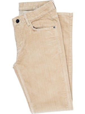 Hatemoğlu Camel Dinamik Fit 5 Cep Casual Kadife Pantolon