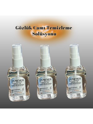 Funeyes Gözlük Camı Temizleme Spreyi 3 lü set ) 50  ml