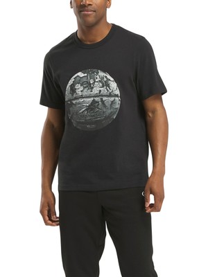 Reebok Hoopwear T-Shırt Siyah Erkek Kısa Kol T-Shirt
