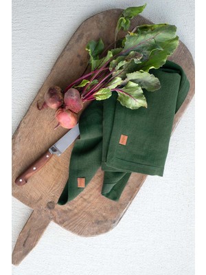 Barine Keten Karışımlı 2'li Peçete Yeşil