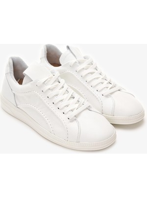 Louis Cardy Dobby Beyaz Deri Kadın Sneakers