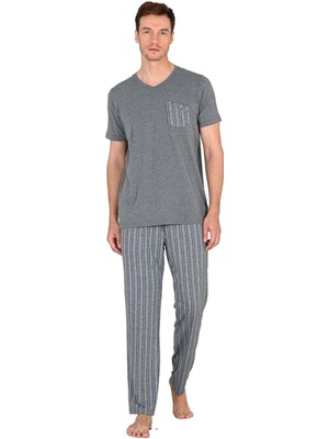 Jiber Kısa Kol Erkek Pijama Takım 15221