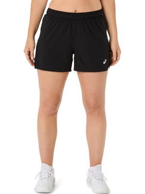 Asics Court 2-N-1 Short Kadın Black/Pure Silver Şort 2042A375-001