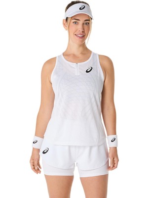 Asics Match Actibreeze Tank Kadın Beyaz Atlet 2042A350-100
