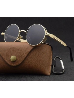 Metal Vintage Steampunk Unisex Güneş Gözlüğü