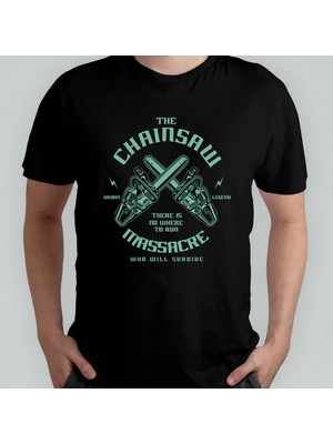 Pixxa The Chainsaw Massacre %100 Pamuklu Bisiklet Yaka T-Shirt Model 1
