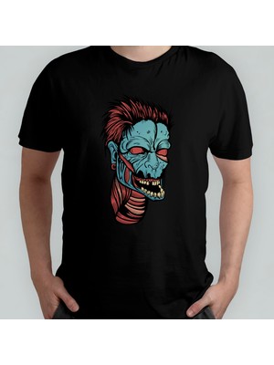Pixxa Zombi Zombie Walking Dead %100 Pamuklu Bisiklet Yaka T-Shirt Model 5