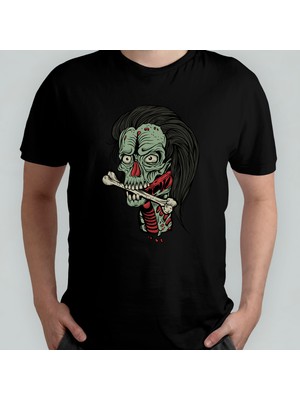 Pixxa Zombi Zombie Walking Dead %100 Pamuklu Bisiklet Yaka T-Shirt Model 6