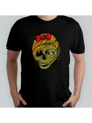 Pixxa Zombi Zombie Walking Dead %100 Pamuklu Bisiklet Yaka T-Shirt Model 3