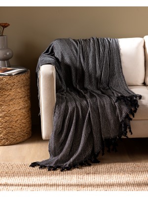 Madame Coco Ranier Koltuk Şalı - Siyah