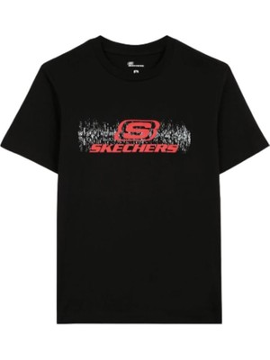 Skechers M Bıg Logo T-Shırt S222262-001 Siyah Tişört
