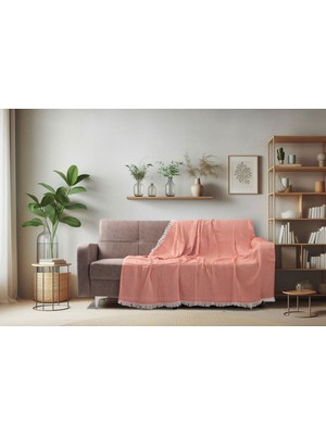 Pamuklu Kaymaz Koltuk Çekyat Örtüsü&koltuk Şalı 170X210