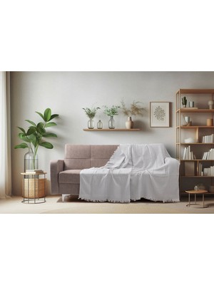 Pamuklu Kaymaz Koltuk Çekyat Örtüsü&koltuk Şalı 170X210