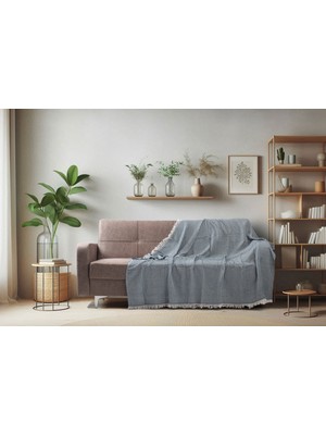 Pamuklu Kaymaz Koltuk Çekyat Örtüsü&koltuk Şalı 170X210