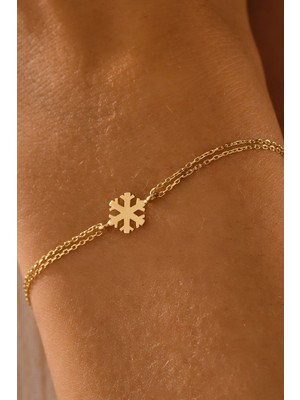 Moom Mücevherat 14 Ayar Altın Kartanesi Bileklik