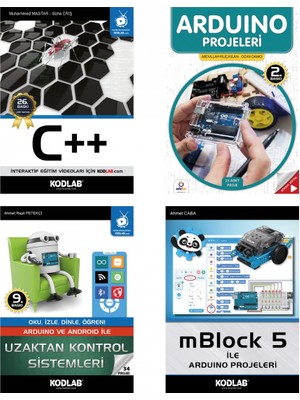 Kodlab Yayınları Projeler Ve Arduino Eğitim Seti-4 Kitap Takım