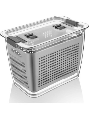 Lisinya Lossa Süzgeçli Ve Bölmeli Organizer Meyve Sebze Saklama Kabı 5 Lt