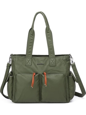 Yıkama Deri Omuz Askılı Kadın Çantası 21K Barcelona 1927