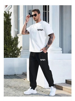 Yoho Sport Oversize Nasa  Baskılı Erkek Eşofman Takımı Sohype