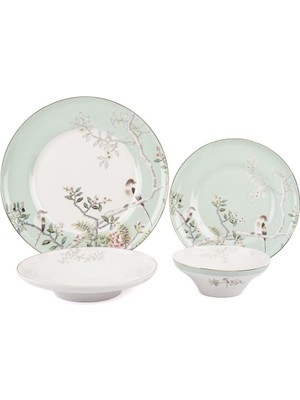 Mikasa Moor Bird Garden 24 Parça 6 Kişilik Yemek Takımı
