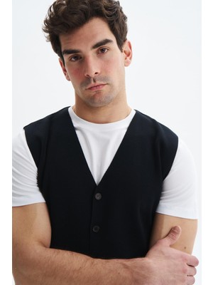 Arma Erkek Slim Fit Basic %100 Pamuk Triko Yelek K9KRO0853