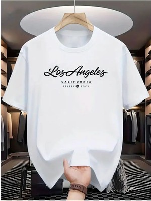 Yoho Sport Los Angels Goldenstate Baskılı Oversize Tshirt
