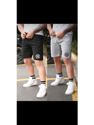 Yoho Sport Ny Baskılı Unisex Şort Yazlık 2 Li Set Takım