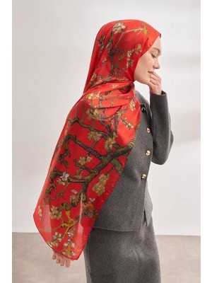 Armanda Vual Almond Bloom Desen Şal 04464-NAR Çiçeği