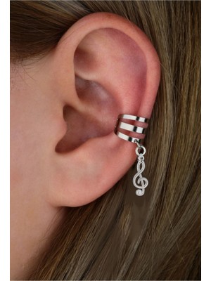 Takıconcept Deliksiz Sıkıştırma Sallantılı Sol Anahtarı Ear Cuff Küpe