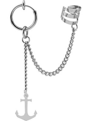 Deliksiz Sıkıştırmalı Zincirli Çapa Küpe