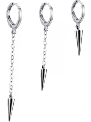 Takıconcept 3'lü Set Halka Kıkırdak Mızrak Küpe Seti