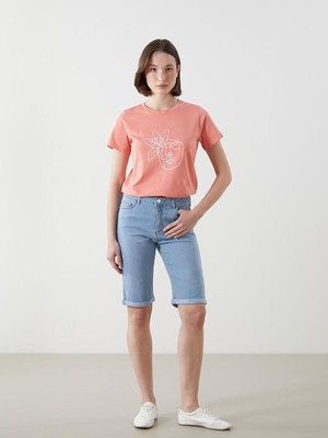 Lcwaıkıkı Classic Dar Fit Kadın Jean Şort