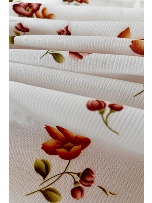 Loom & Laurel Baskılı Yıkanabilir Masa Örtüsü Mutfak Bahçe Piknik Masa Örtüsü (140 x 140, 140 x 200)