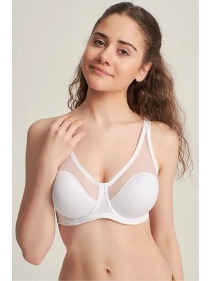 Fanetta Soft C Cup Bra -Kadın Toparlayıcı Tüllü Ince Soft Sütyen 9200C