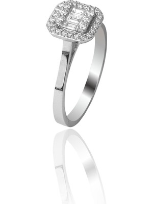 Baget 0,25 Karat Pırlanta Altın Yüzük