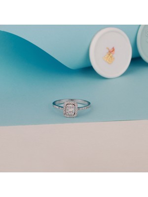 İron Kuyumculuk Baget 0,30 Karat Pırlanta Altın Yüzük