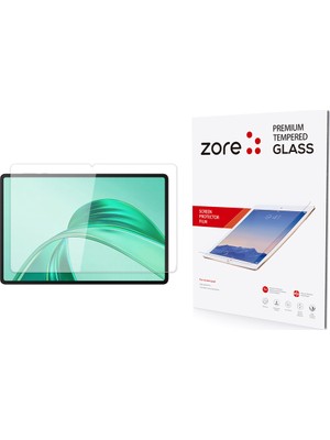 ZORE Honor Pad X8A Tablet Uyumlu Ekran Koruyucu Full Kaplayan Temperli Darbe Emici Nano Cam