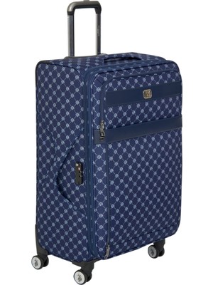 U.s. Polo. Assn. 24041-24039-24038-24040 Orta Boy Unisex Monogram Kumaş Valiz Tatil Bavul