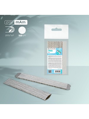 Staleks Smart 22 Yedek Papmam Törpüler 100 Grit 50 Adet Düz İnce Törpü