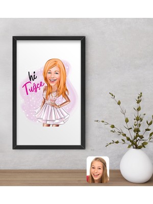 Bk Gift Kişiye Özel Barbie Karikatürlü Dekoratif Ahşap Siyah Çerçeveli Tablo-2, Barbie Filmi, Barbie Hediyelik Eşya, Arkadaşa Hediye