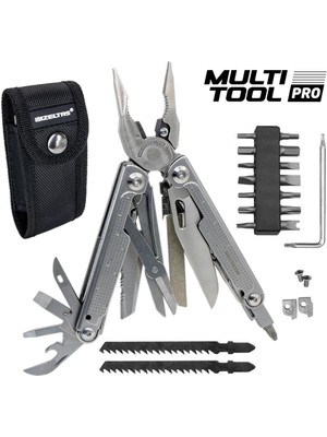 Izeltaş Multi Tool Pro 15 Fonksiyonlu Çok Amaçlı El Aleti 180 mm