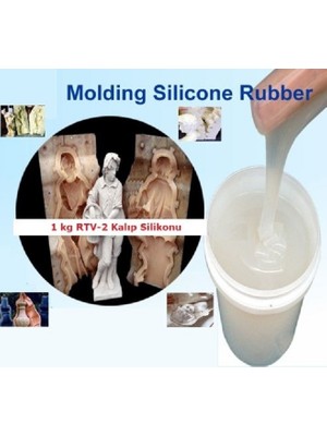 Four Season 1 kg Rtv-2 Kalıp Silikonu Katalizörlü Beyaz 10 Shore