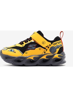 Skechers Thermo-Flash - Truck Trooper Küçük Erkek Çocuk Sarı Işıklı Spor Ayakkabı 402307N Ylbk