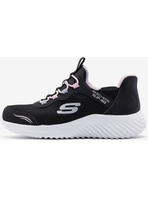Skechers Skechers Slip-Ins: Bounder - Simple Cute Büyük Kız Çocuk Siyah Spor Ayakkabı 303585L Blk