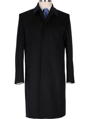 Blu Nepal Kaşmir Klasik Palto