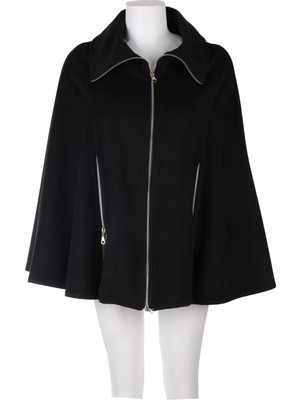 Blu Fermuarlı Pelerin